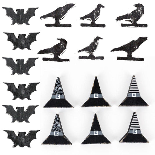 Halloween Wood 6pk